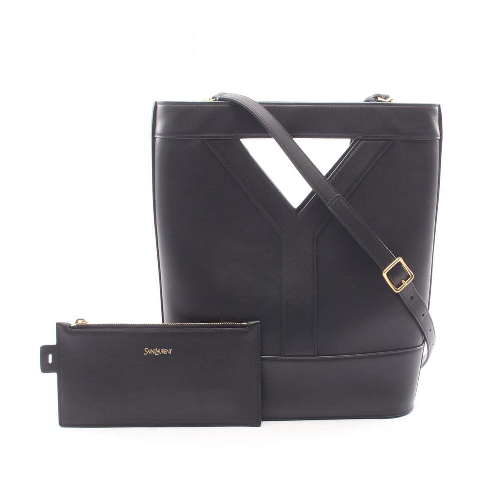 Yves Saint Laurent Saint Laurent Paris Y Bucket Small 2-Way Handbag, Leather,...